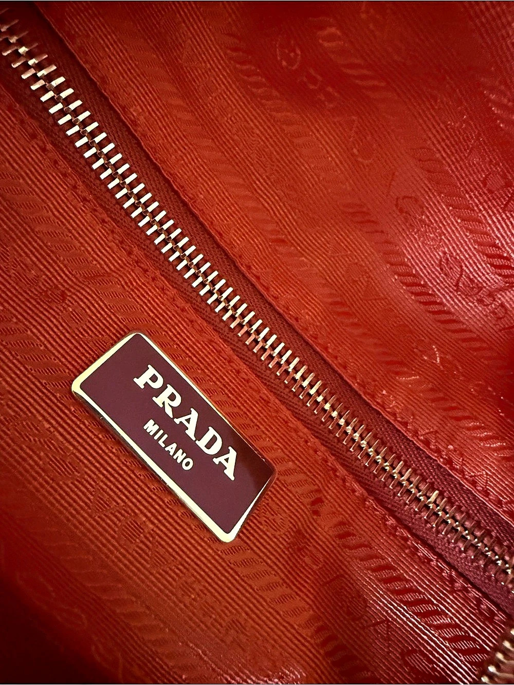 Prada Nylon Travel Bag in Orange NWT - Picture 10 of 16